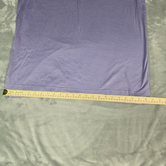 Peter Millar Purple Blue Polo Shirt Mens Large Embroidery Logo Country Club - Picture 6 of 7